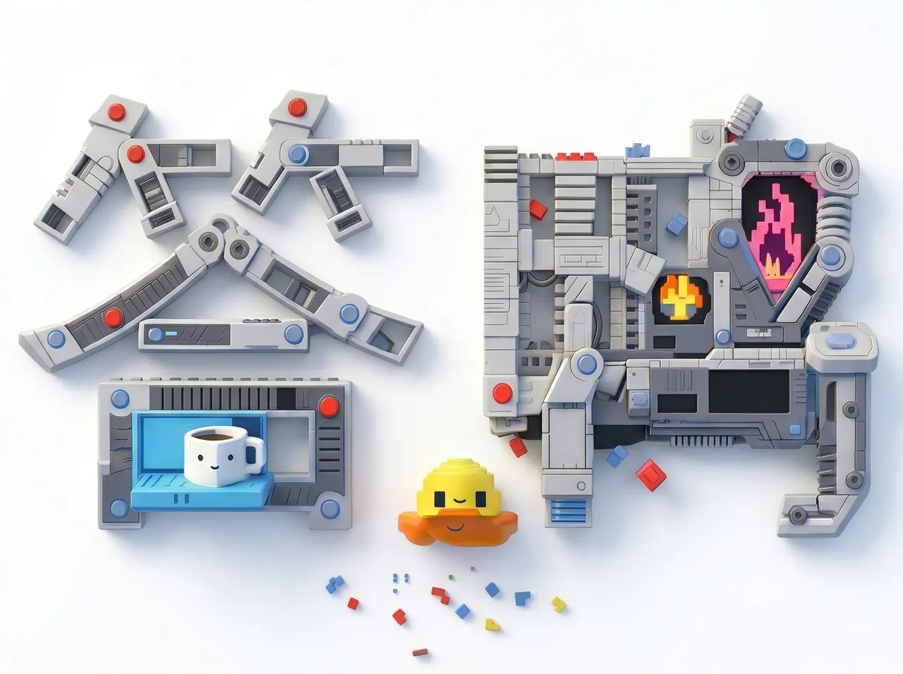 答鸭 答鸭AI品牌主视觉图。